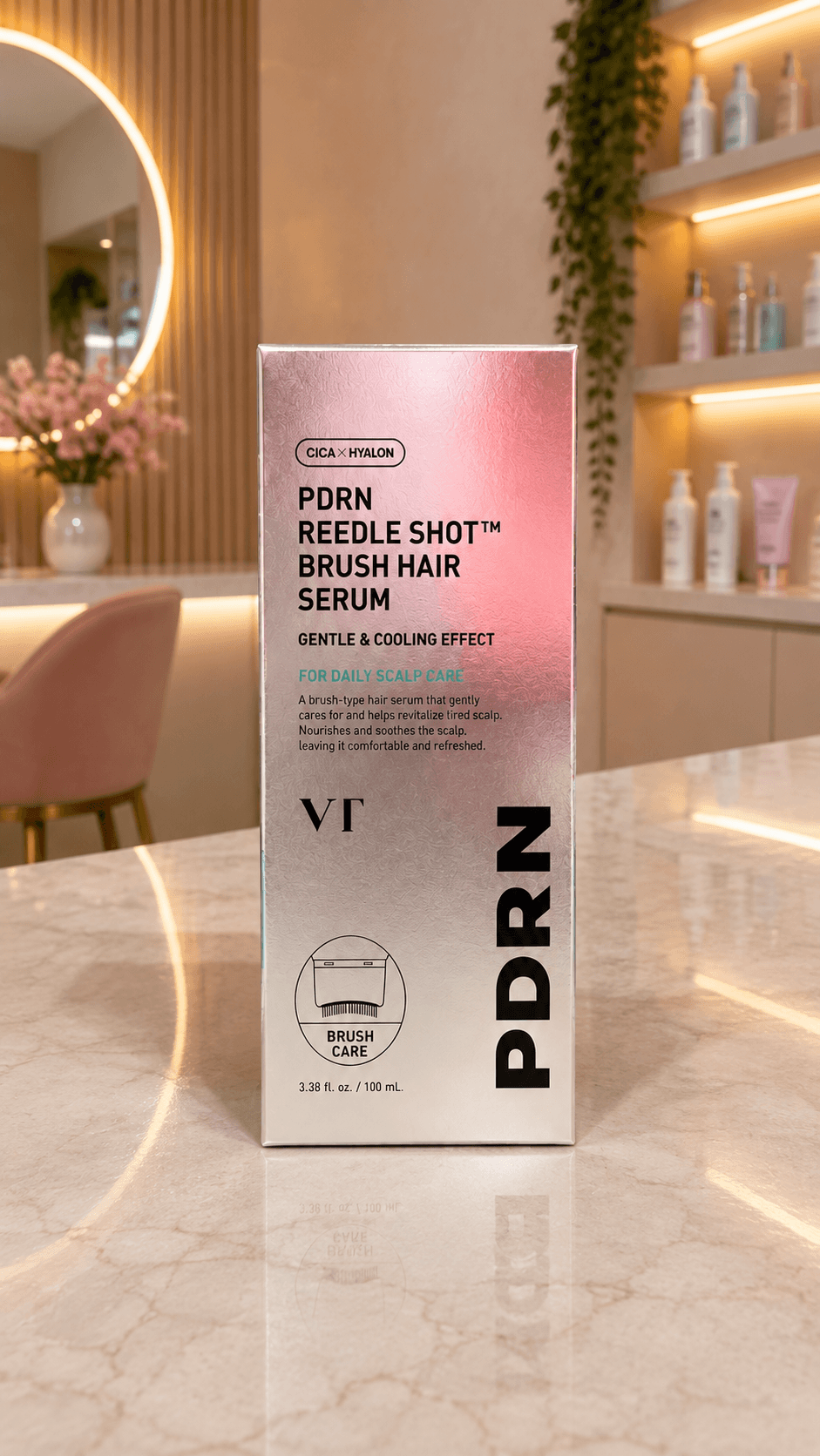 PDRN REEDLE SHOT BRUSH HAIR SERUM